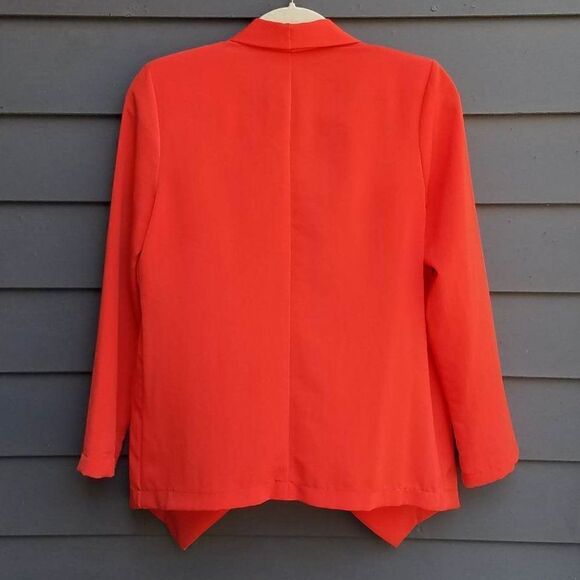 Orangish/Red LUSH Lightweight Topper/Open Front Jacket Size Small - Picture 4 of 7